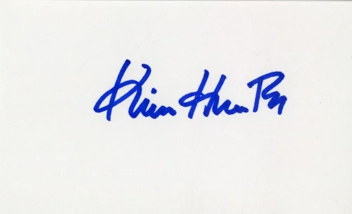 Kim Hunter autograph