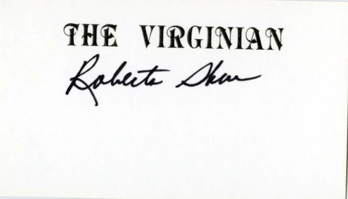 Roberta Shore autograph