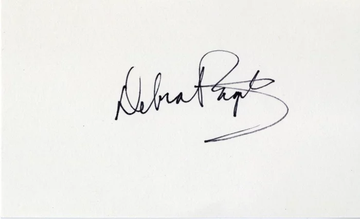 Debra Paget autograph
