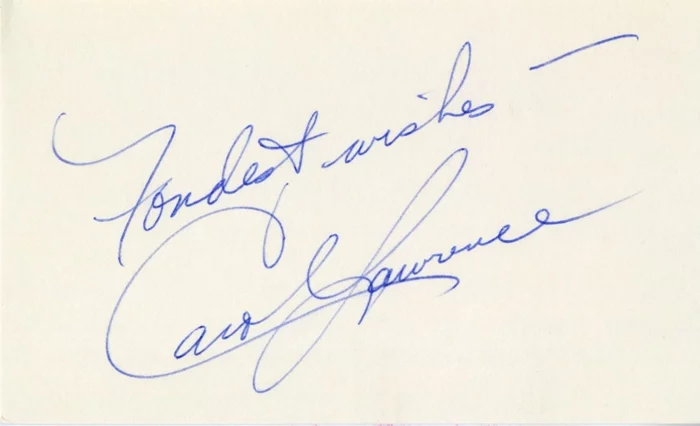 Carol Lawrence autograph