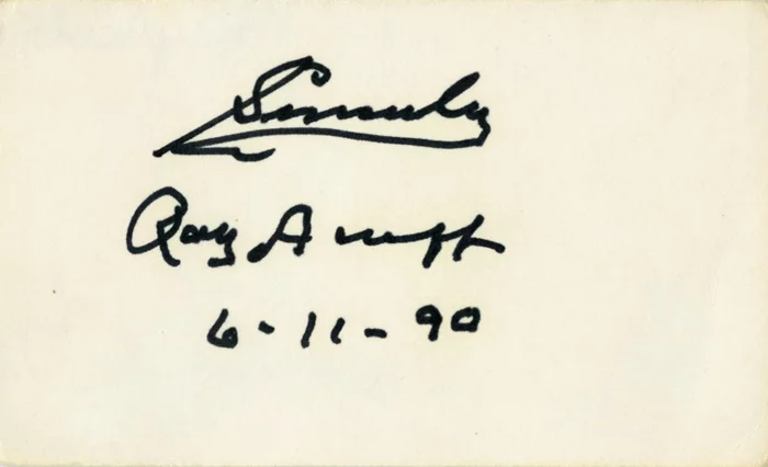 Roy Acuff autograph