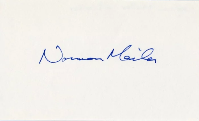 Norman Mailer autograph