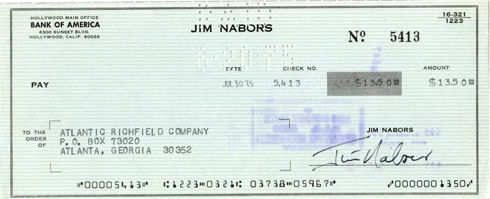 Jim Nabors autograph