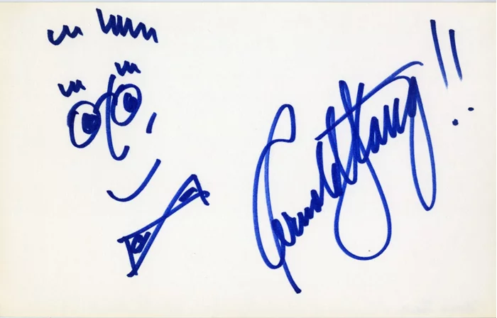 Arnold Stang autograph