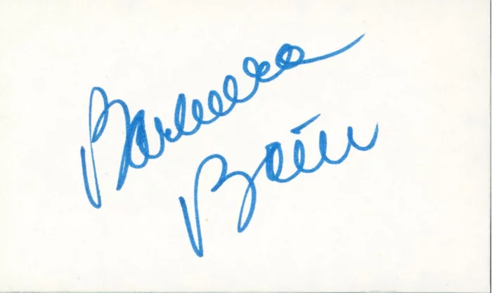 Barbara Bain autograph