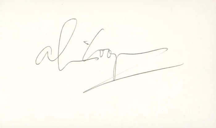 Alice Cooper autograph