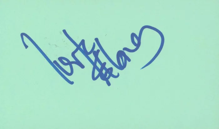 k.d. lang autograph