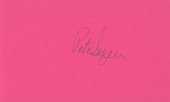 Pete Seeger autograph