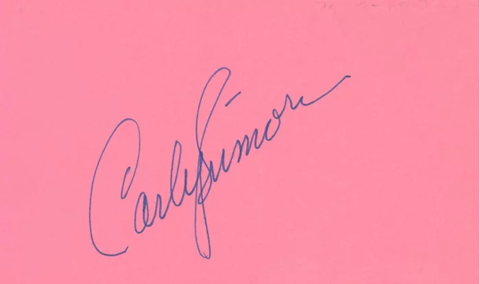 Carly Simon autograph