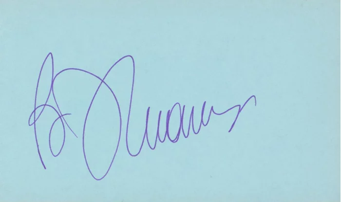 B. J. Thomas autograph