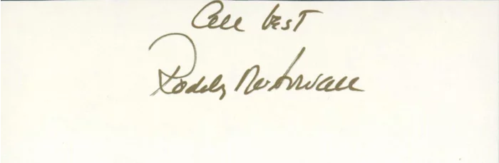 Roddy McDowall autograph