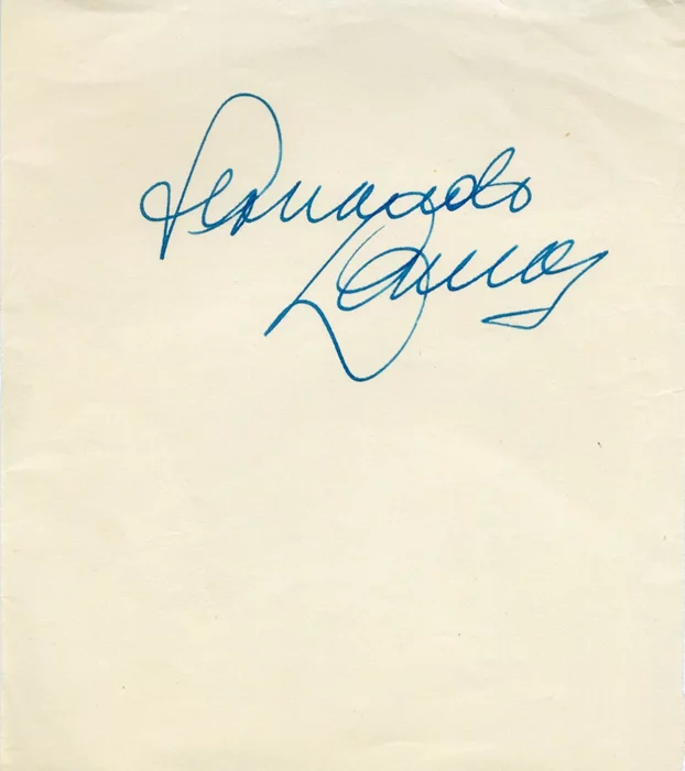 Fernando Lamas autograph