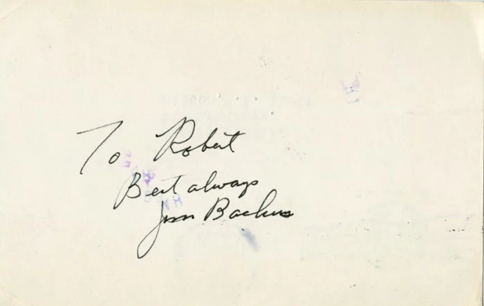 Jim Backus autograph