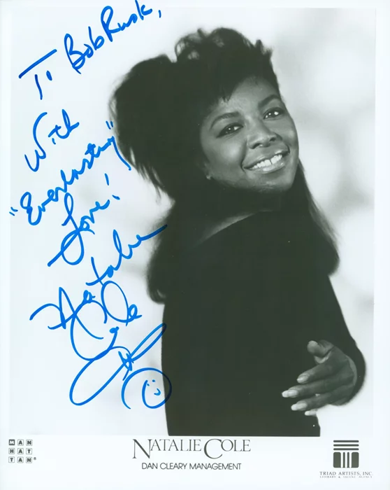 Natalie Cole autograph