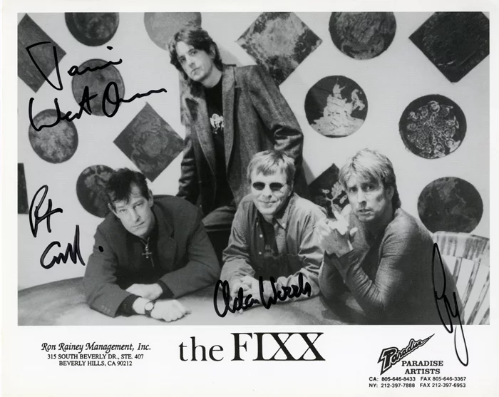 The Fixx autograph