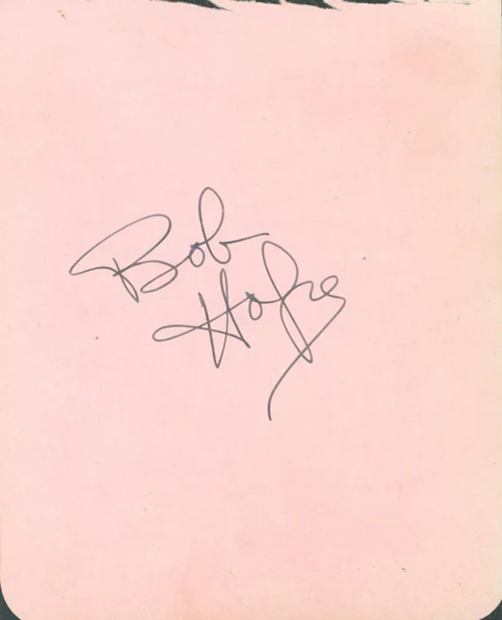 Bob Hope autograph