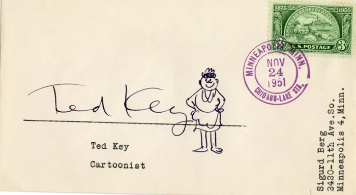 Ted Key autograph