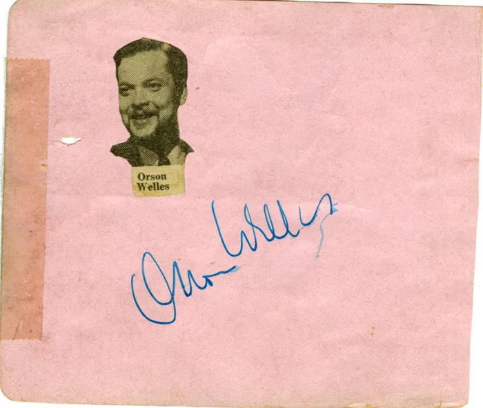 Orson Welles autograph