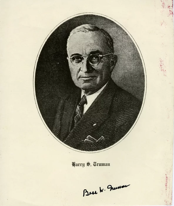 Bess Truman autograph