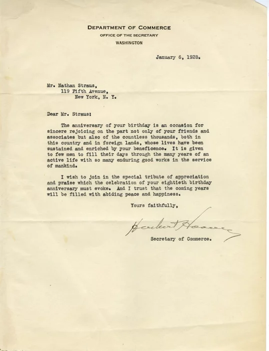 Herbert Hoover autograph