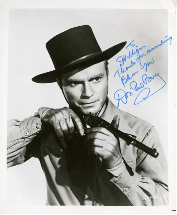 Don 'Red' Barry autograph