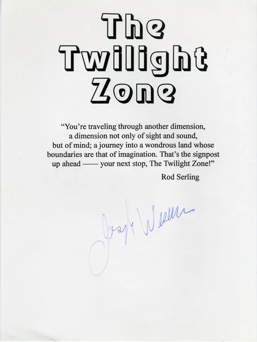 Joseph Wiseman autograph