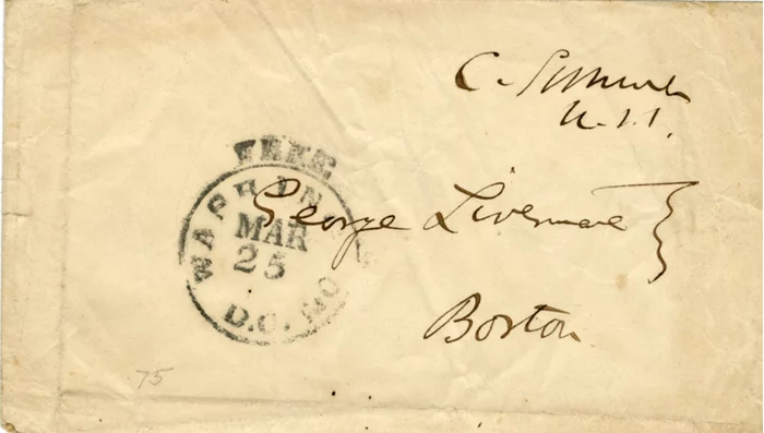 Charles Sumner autograph