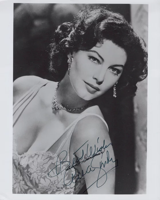 Ava Gardner autograph