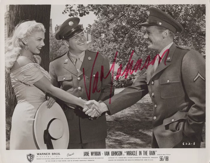 Van Johnson autograph