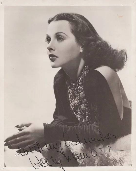 Hedy LaMarr autograph