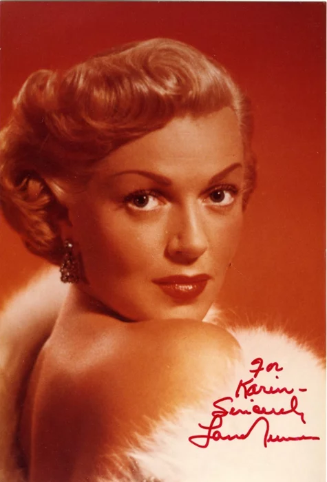 Lana Turner autograph