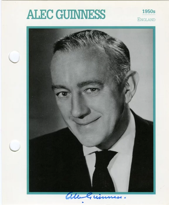 Alec Guinness autograph