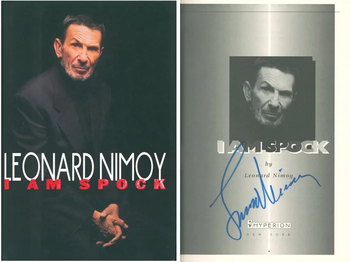 Leonard Nimoy autograph