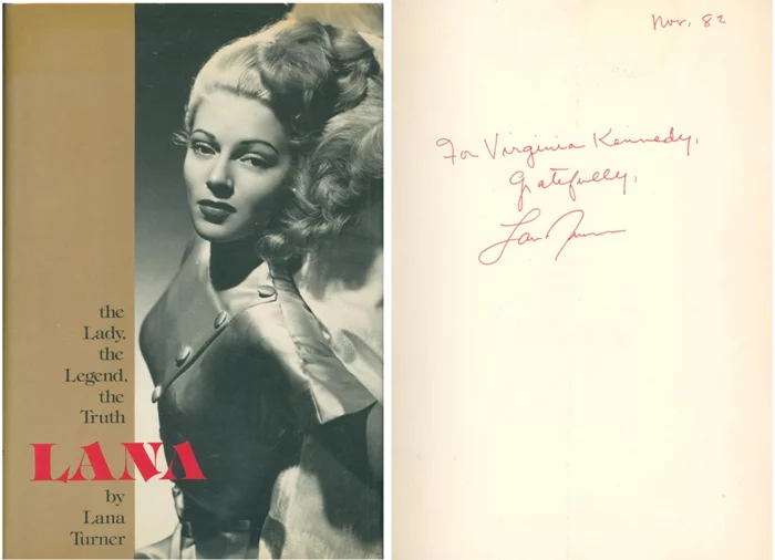 Lana Turner autograph