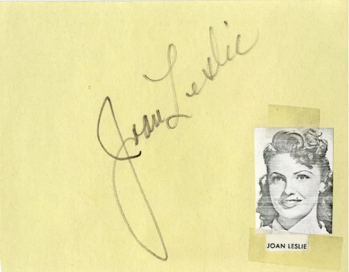 Joan Leslie autograph