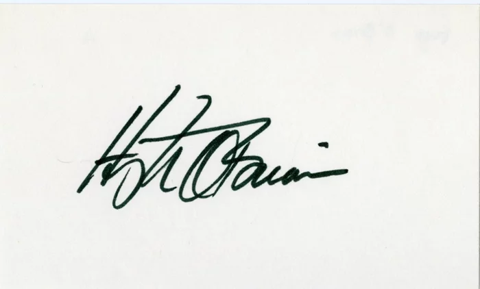 Hugh O'Brian autograph