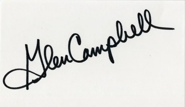 Glen Campbell autograph