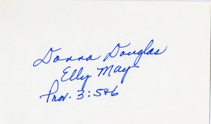 Donna Douglas autograph