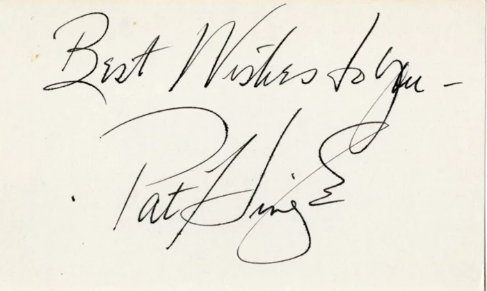 Pat Hingle autograph