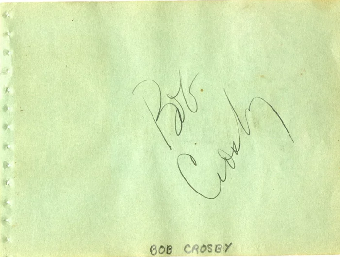 Bob Crosby autograph