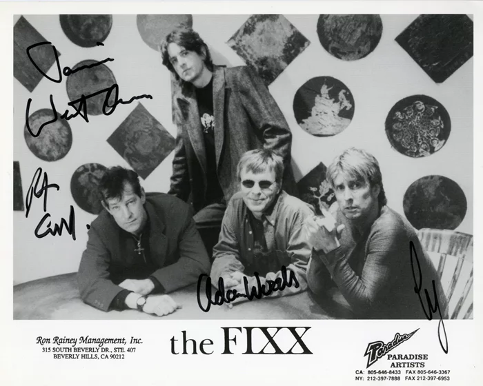 The Fixx autograph