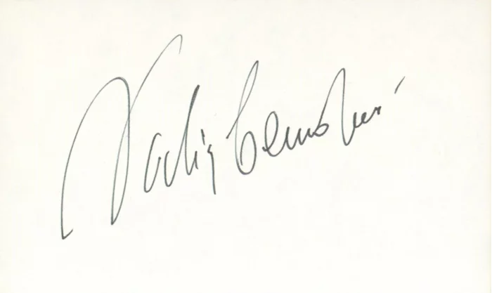 Nadia Comaneci autograph