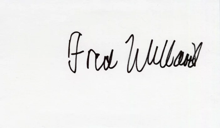 Fred Willard autograph