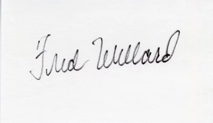 Fred Willard autograph