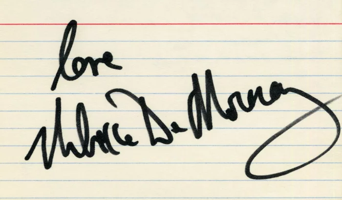 Rebecca DeMornay autograph