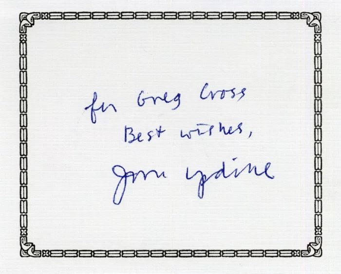 John Updike autograph