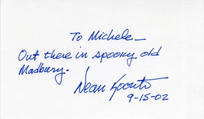 Dean Koontz autograph