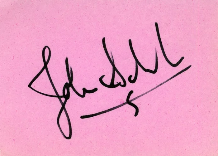John Schuck autograph