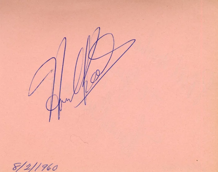 Howard Keel autograph