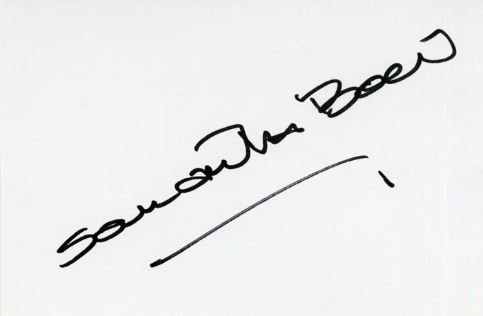 Samantha Bond autograph